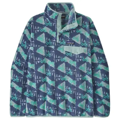 Patagonia W's LW Synch Snap-T P/O Jaguar Geo: Blue Sage - XL