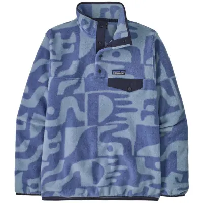 Patagonia W's Lw Synch Snap-T P/O Mother Tree: Barnacle Blue