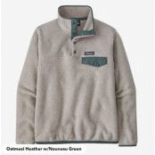 Patagonia W's LW Synch Snap-TP/O Oatmeal Heather W/Nouveau Green
