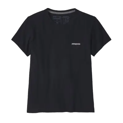 Patagonia W's P-6 Logo Responsibili-Tee Black