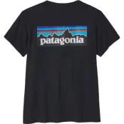 Patagonia W's P-6 Logo Responsibili-Tee Black - L
