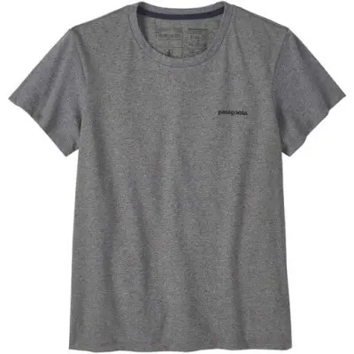 Patagonia W's P-6 Logo Responsibili-Tee Gravel Heather