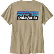 Patagonia W's P-6 Logo Responsibili-Tee Pumice Pumice M