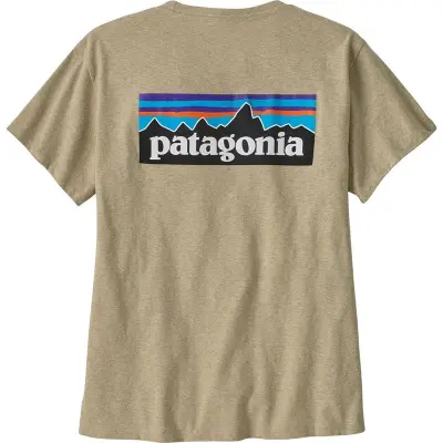 Patagonia W's P-6 Logo Responsibili-Tee Pumice Pumice S