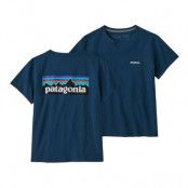 Patagonia W's P-6 Logo Responsibili-Tee Tidepool Blue