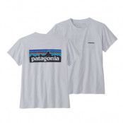 Patagonia W's P-6 Logo Responsibili-Tee White
