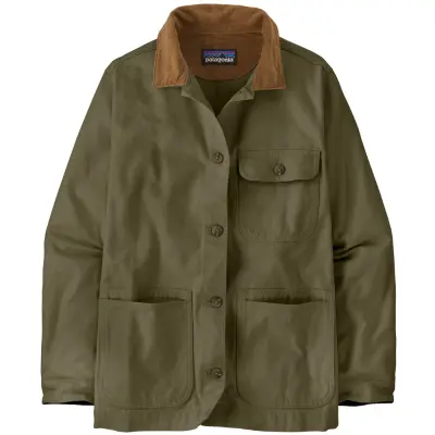 Patagonia W's Point Reyes Canvas Coat Basin Green