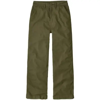 Patagonia W's Point Reyes Canvas Wide Leg Pants Basin Green