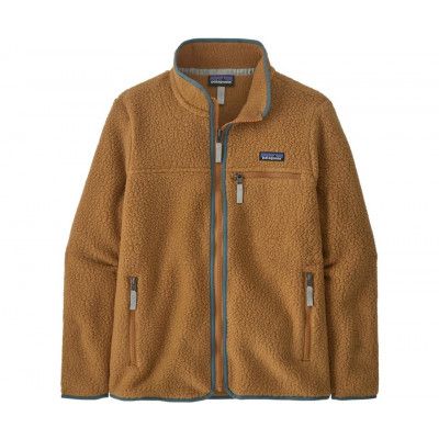Patagonia W's Retro Pile Jktmen Nest Brown W/Nouveau Green