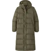 Patagonia W's Silent Down Long Parka Basin Green