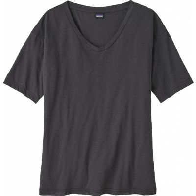 Patagonia Women's Short Sleeve Mainstay Top Ink Black