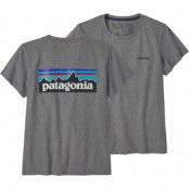 Patagonia Women's P-6 Logo Responsibili-Tee Gravel Heather