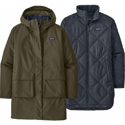 Patagonia Women's Pine Bank 3-In-1 Parka Basin Green