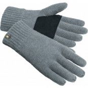 Knitted Wool 5-Finger Gloves Storm Blue Mel