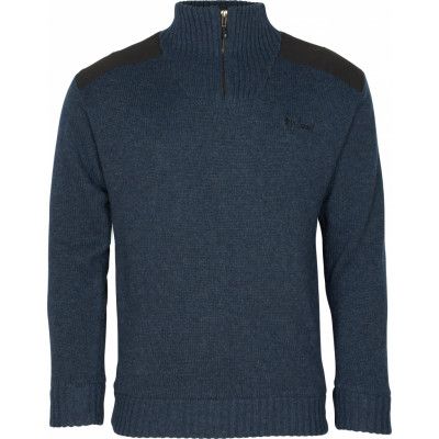 Pinewood Men's Hurricane Sweater Dark Navy Melange
