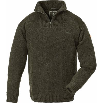 Pinewood Men's Hurricane Sweater Dark Green Melange