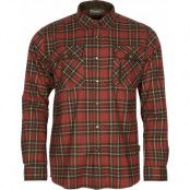 Pinewood Men's Prestwick Exclusive Shirt Dark Terracotta/Dark Green