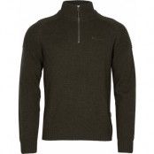 Pinewood Men's Värnamo T-Neck Sweater Dark Green Melange