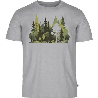 Pinewood Finnveden Recycled Outdoor T-SHIRT L.Grey Mel Forest