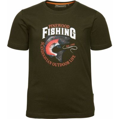 Pinewood Kids' Fish T-Shirt Green