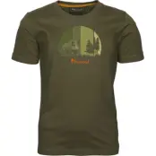 Pinewood Kids' Wild Boar T-Shirt Olive