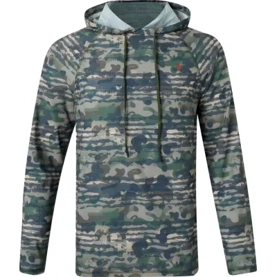 Pinewood Men's Air Vent Hoodie Green Camou