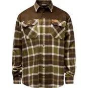 Pinewood Men's Douglas Shirt Olivegreen/cr.white