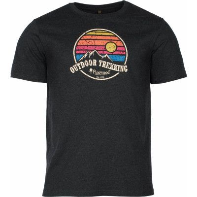 Pinewood Men's Finnveden Recycled Outdoor T-Shirt Dark Anthracite Melange