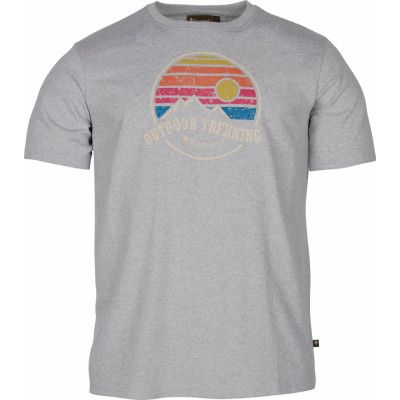Pinewood Men's Finnveden Recycled Outdoor T-Shirt Light Grey Melange
