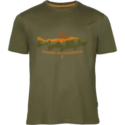 Pinewood Men's Fish T-Shirt Green