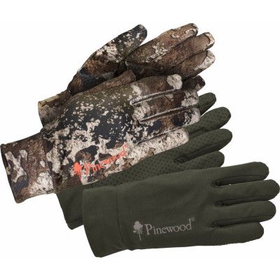 Pinewood Men's Furudal Liner Glove 2 Pack Strata/Moss Green