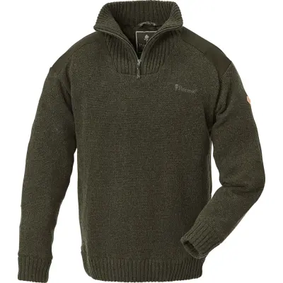 Pinewood Men's Hurricane Sweater Dark Green Melange