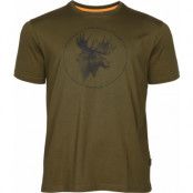 Pinewood Men's Moose T-Shirt H.Olive