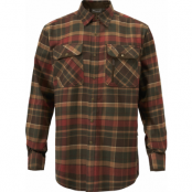 Pinewood Men's Prestwick Exclusive Shirt Dark Green/Terracotta