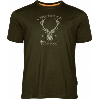 Pinewood Men's Red Deer T-Shirt Green