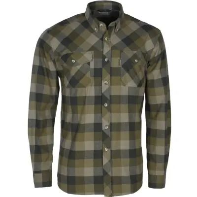 Pinewood Men's Shirt Lumbo  Olive/Suede Brown