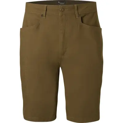 Pinewood Men's Värnamo Vintage Canvas Shorts Olive Brown