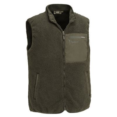 Pinewood Pile Vest Dark Green