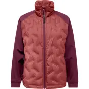 Pinewood Women's Abisko Insulation Hybrid Jacket Brickpink/burgundy