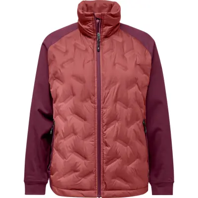 Pinewood Women's Abisko Insulation Hybrid Jacket Brickpink/burgundy