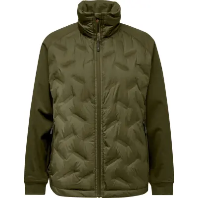 Pinewood Women's Abisko Insulation Hybrid Jacket Olive Green