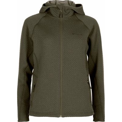 Pinewood Women's Everyday Travel Full Zip Hoodie D.Green Mel