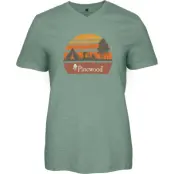 Pinewood Women's Finnveden Recycled Outdoor T-Shirt Aquagr. Melange Campsite