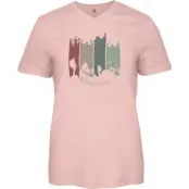 Pinewood Women's Finnveden Recycled Outdoor T-Shirt Dark Pink Melange Adventure