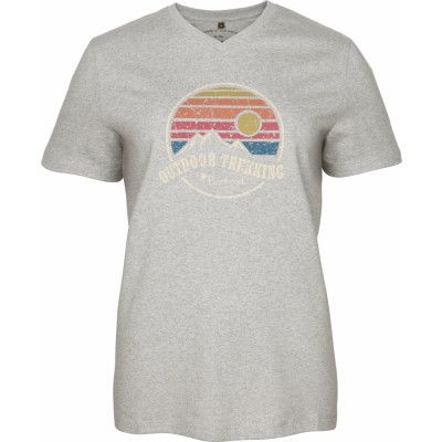 Pinewood Women's Finnveden Recycled Outdoor T-Shirt Light Grey Melange