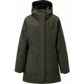 Pinewood Women's Padded Winter Parka/Jacket Dark Green