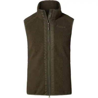 Pinewood Women's Pinewood Pile Fleece Vest Moss Green