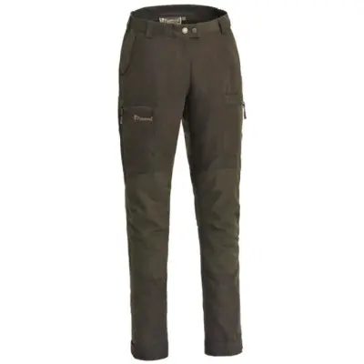 Pinewood W's Caribou Hunt Extreme Trousers Suede Brown/Dark Olive