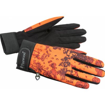 Pinewood Thüringen Camou Gloves Strata Blaze/Black
