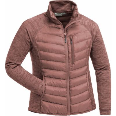 Pinewood Women's Abisko Hybrid Power Fleece Jacket Marron Rose/Dusty Rose